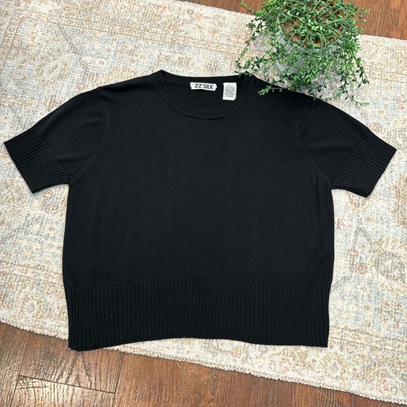 Vintage ZZ Silk top - Picture 3 of 4